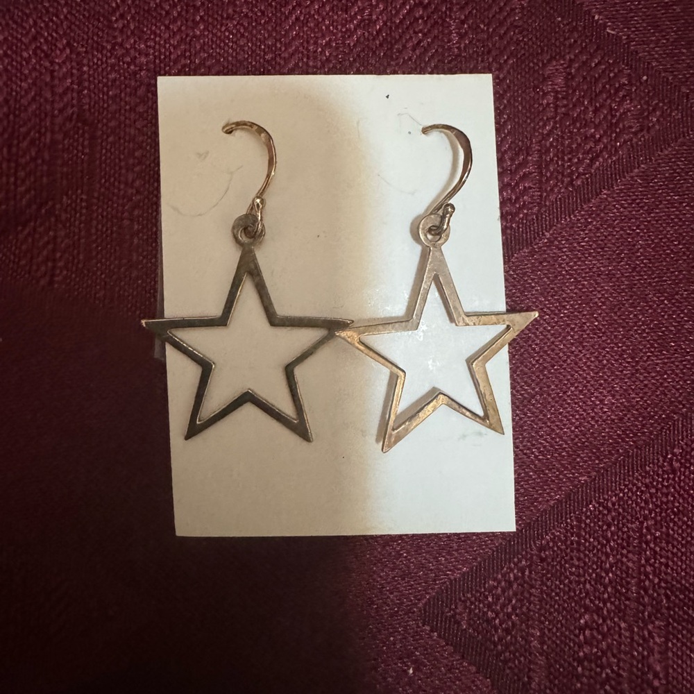 GORGEOUS STERLING SILVER STAR EARRINGS VINTAGE 🤩❤️❤️❤️❤️❤️